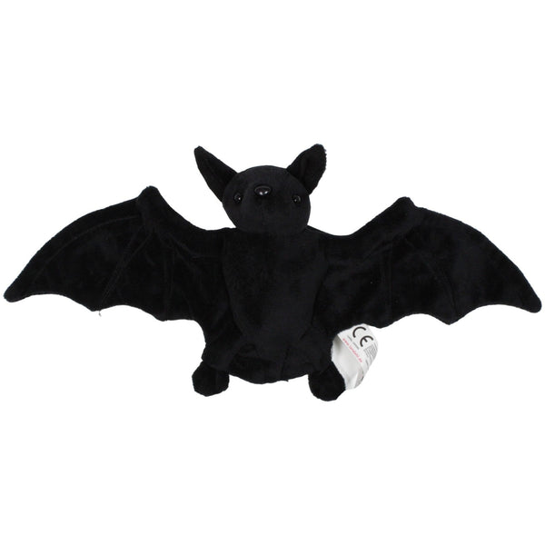 Schwarze Fledermaus mit Gummiband