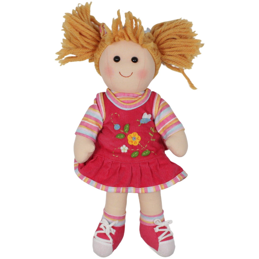 Lili mit feschem Kordkleid und Ringelshirt