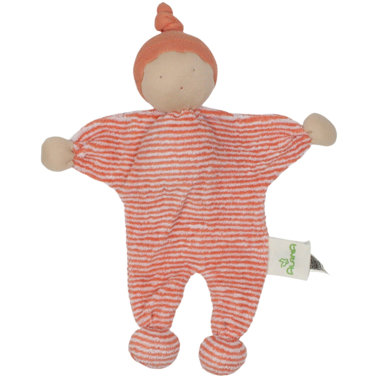 123000020071 ALANA Wichtel aus Bio - Baumwolle mit oranger Mütze Püppchen Kumpel Leo 22cm ALANA Beige