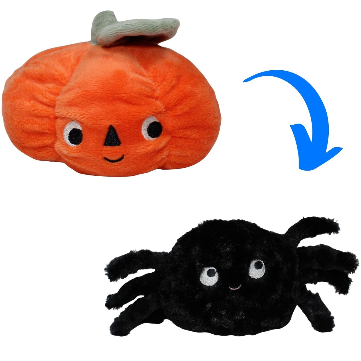 123000020085 H&M Halloween Wendetier, Kürbis/Spinne Kuscheltier Kumpel Leo 10cm 20cm ebay - neu - stofftiere