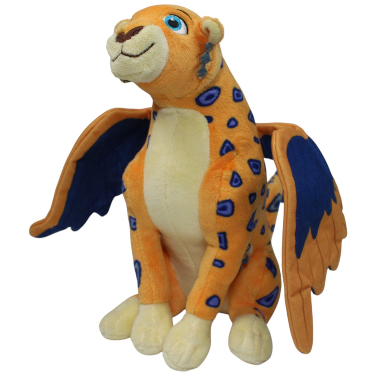 123000020173 Nicotoy Skylar aus Disney Elena von Avalor, sitzend Kuscheltier Kumpel Leo 25cm Beige Blau
