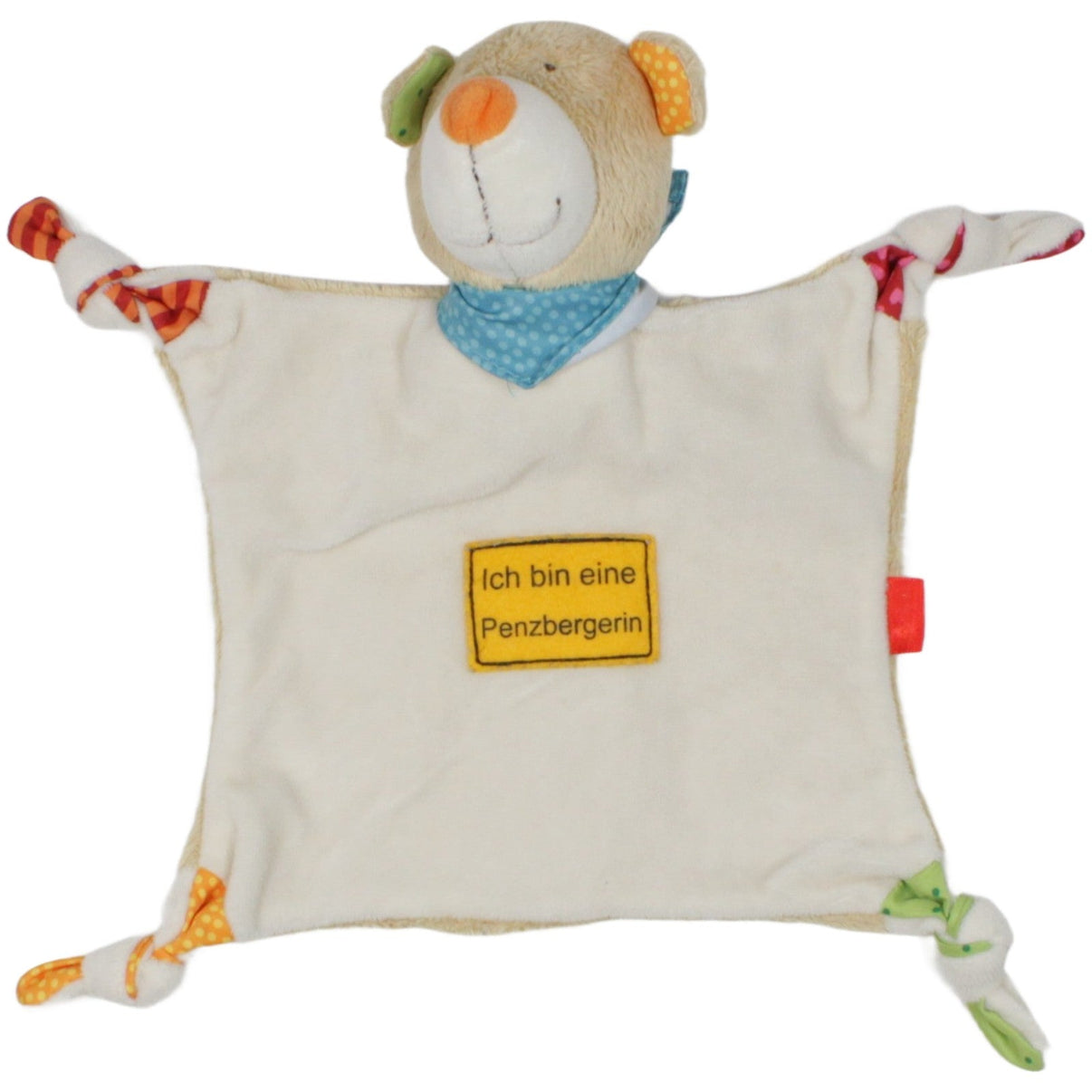 123000020190 Sigikid Bär - Ich bin eine Penzbergerin Schmusetuch Kumpel Leo 30cm Beige Braun