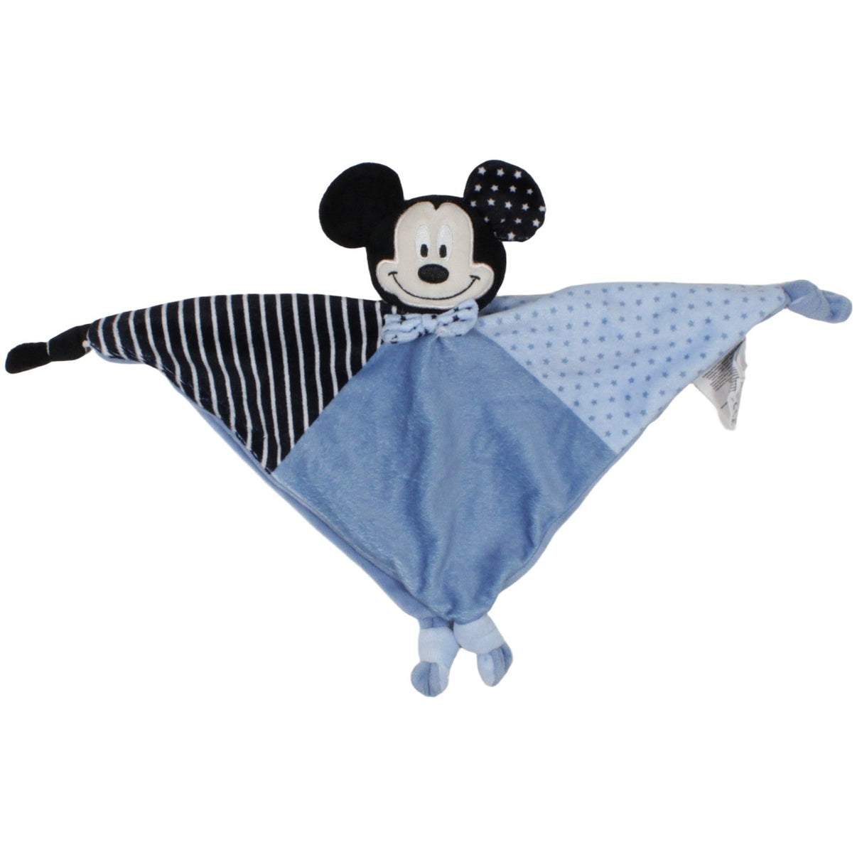 123000020196 Pepco Disney baby, Micky Maus blau Schmusetuch mit Rassel Kumpel Leo 30cm Beige Blau