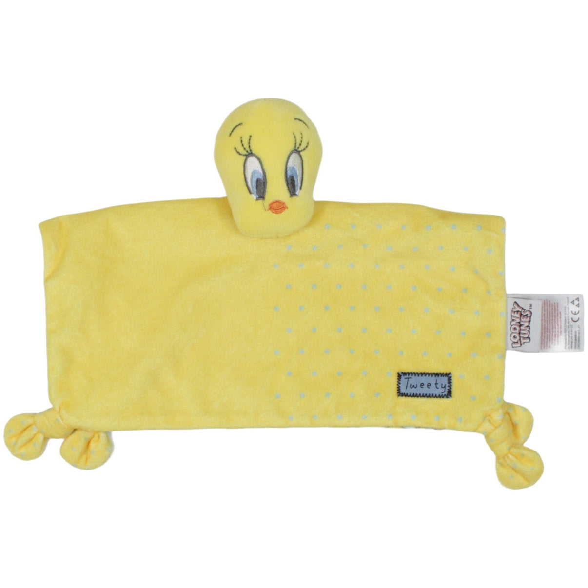 123000020209 Pepco Tweety aus Looney Tunes Schmusetuch mit Rassel Kumpel Leo 30cm Blau Charakter