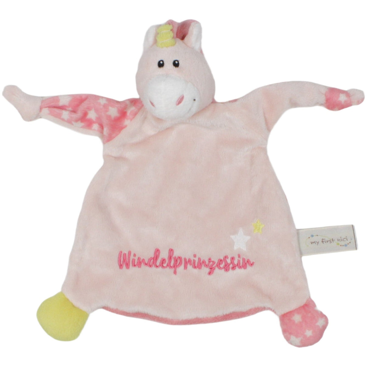 123000020210 NICI My first NICI, Einhorn "Windelprinzessin" Schmusetuch Kumpel Leo 25cm 29cm ebay - schmusetuecher