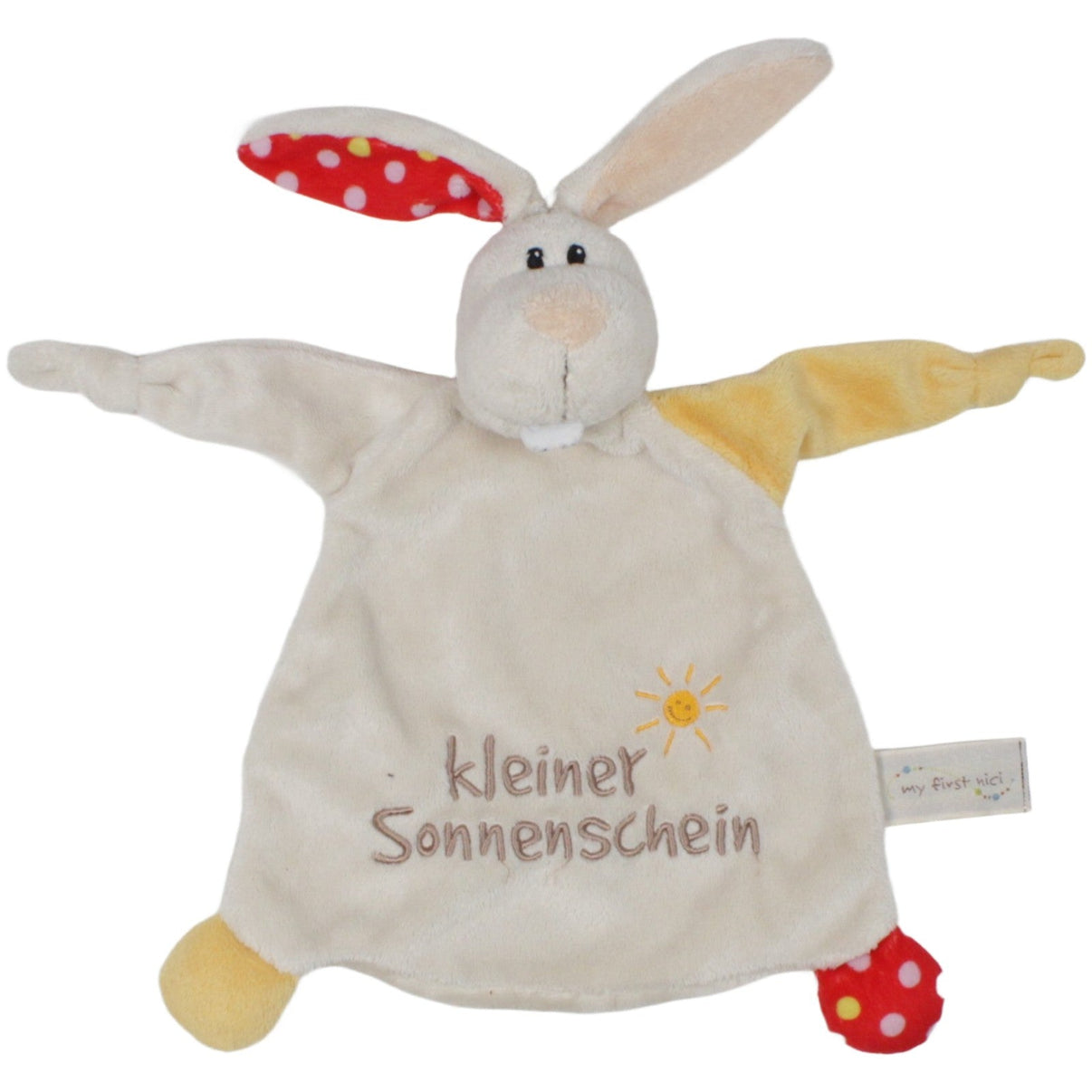 123000020211 NICI My first NICI, Hase "kleiner Sonnenschein" Schmusetuch Kumpel Leo 25cm 29cm Beige