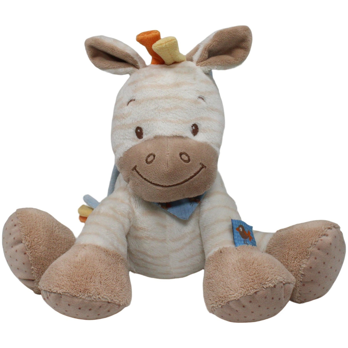 123000020240 Nattou Süßes Zebra mit bunter Mähne, weiß - beige Spieluhr Kumpel Leo 20cm Beige ebay - 20 - elektronisch