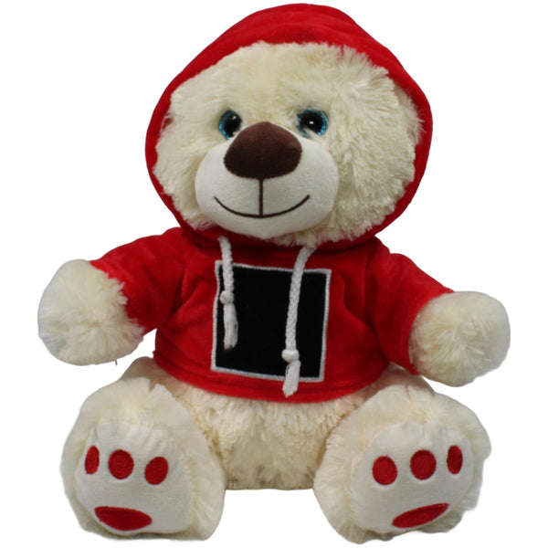Teddy mit Glitzeraugen & Pulli "Viereck"