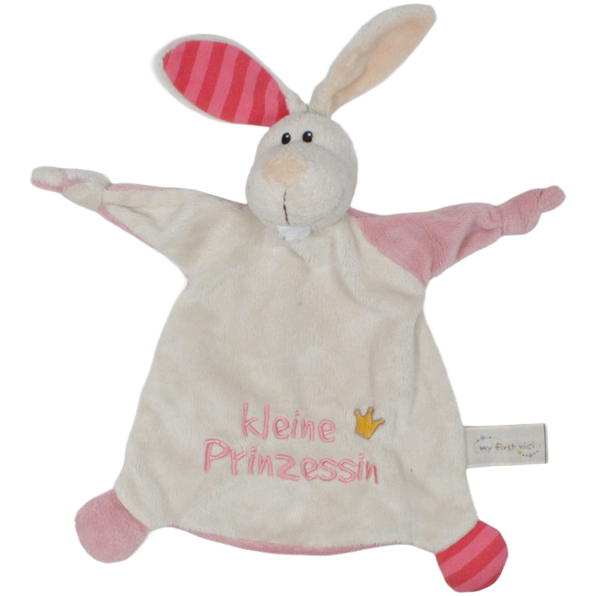 123000020251 NICI My first NICI, Hase "kleine Prinzessin" Schmusetuch Kumpel Leo 30cm Beige ebay - schmusetuecher
