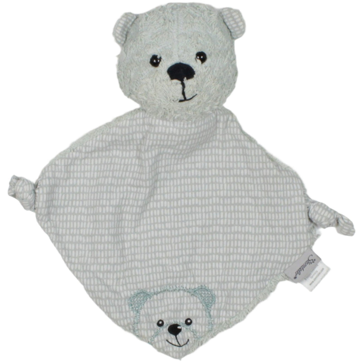 123000020252 Sterntaler Bär, türkis Schmusetuch mit Rassel Kumpel Leo 24cm 25cm Blau