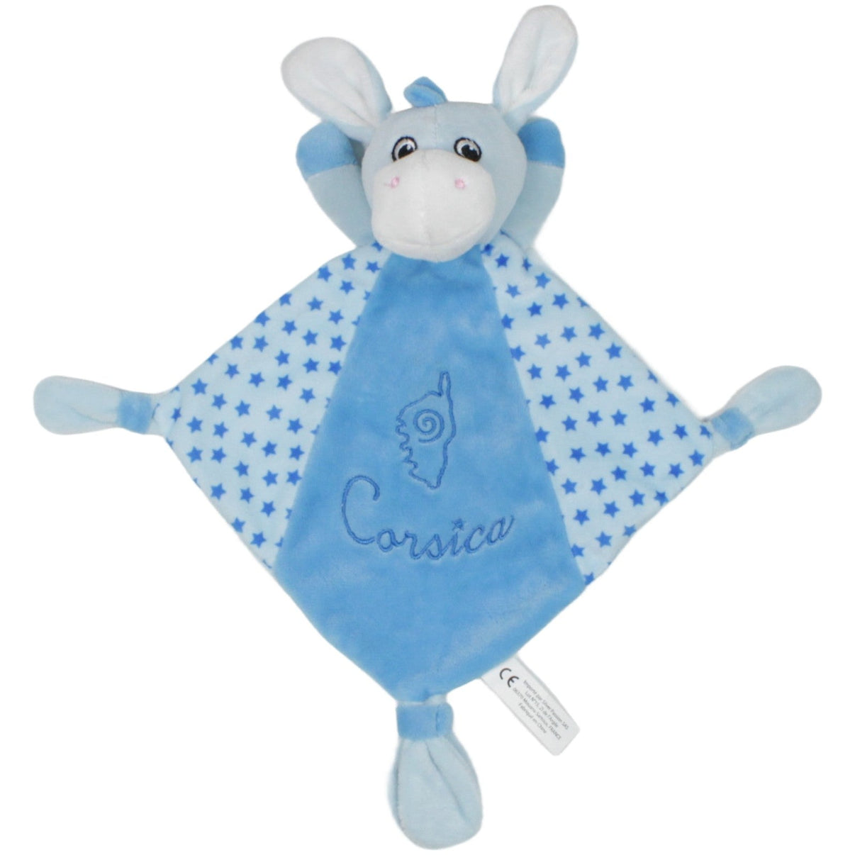 123000020257 SILVER PASSION Blauer Esel "Corsica" Schmusetuch Kumpel Leo 32cm 34cm Blau