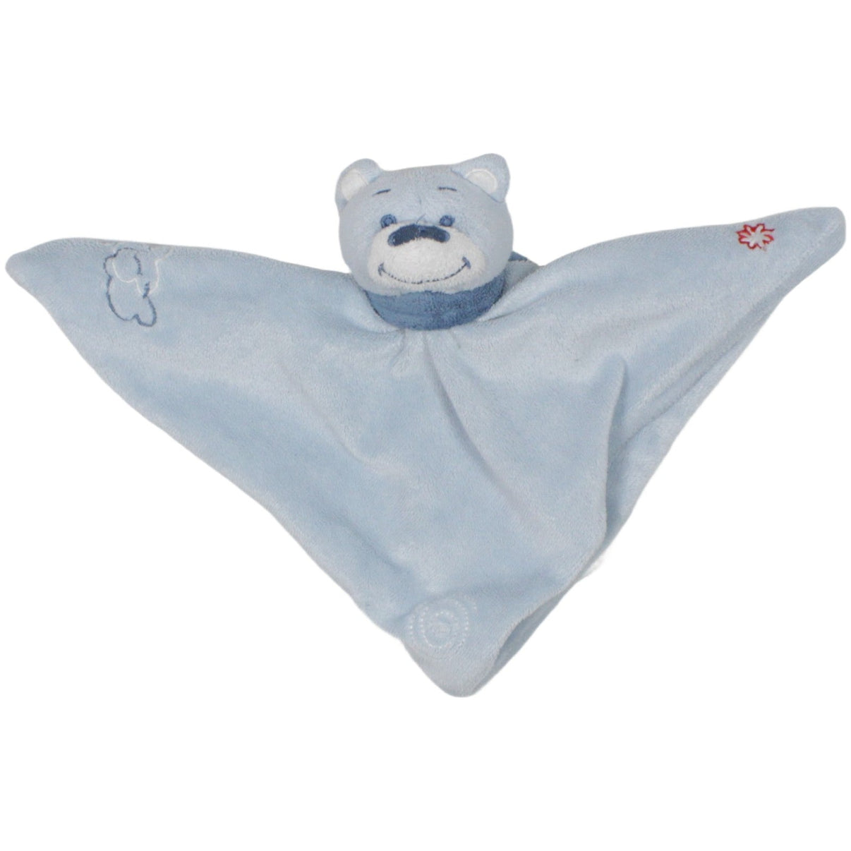 123000020268 Unbekannt Bär, blau Schmusetuch mit Fingerpuppe Kumpel Leo 25cm Blau Bär