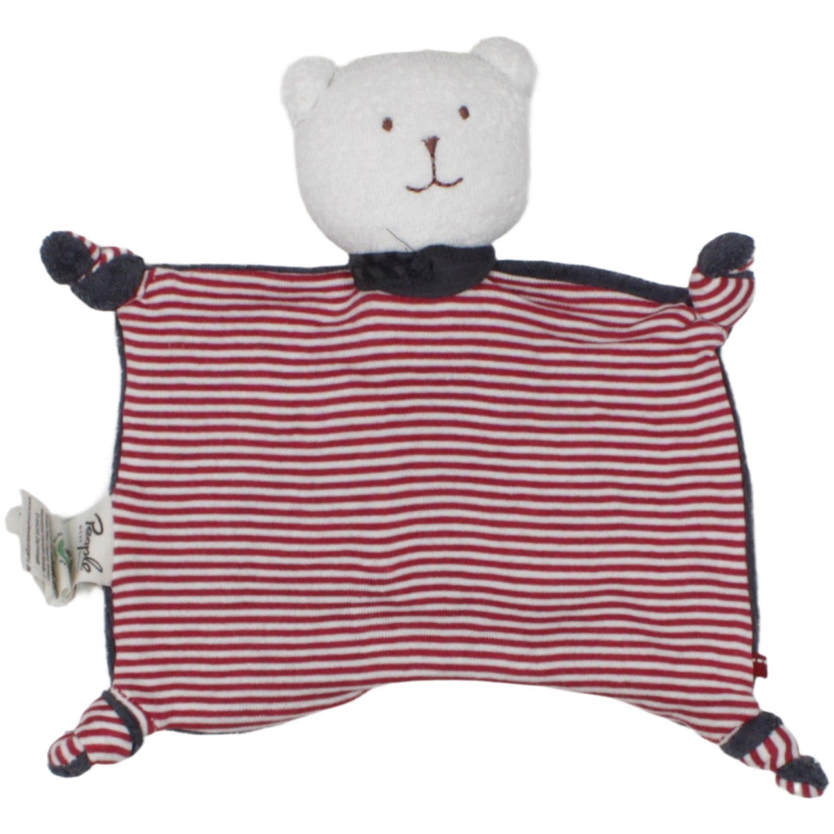123000020279 People Wear Organic Teddybär gestreift aus Bio - Baumwolle Schmusetuch Kumpel Leo 25cm ebay - schmusetuecher Gebraucht
