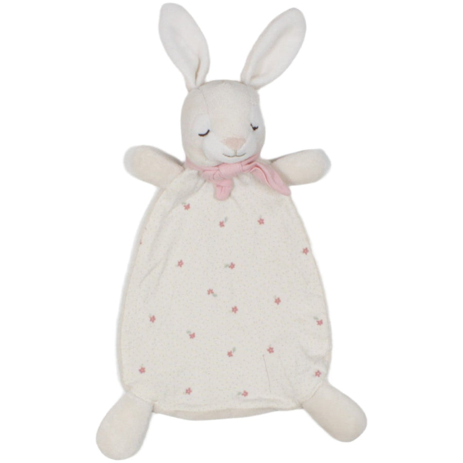 Hase mit Blumenmuster, beige
