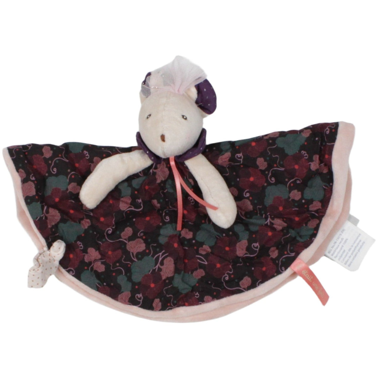 123000020327 Moulin Roty Hübsche Maus mit Blumenmuster Schmusetuch Kumpel Leo 28cm Beige ebay - 20 - schmusetuecher