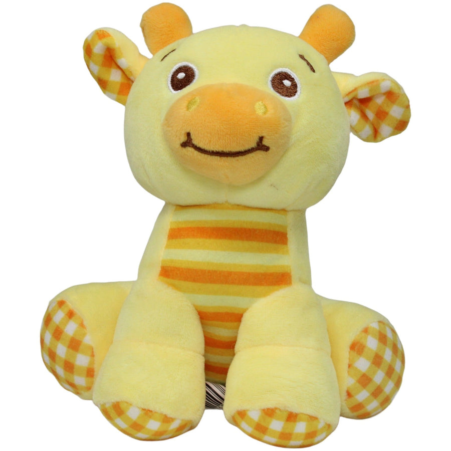 Action, kleine gelbe Giraffe mit Muster