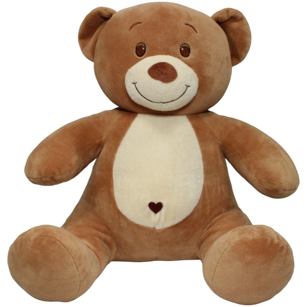 Hellbrauner Teddy mit Herzschlag