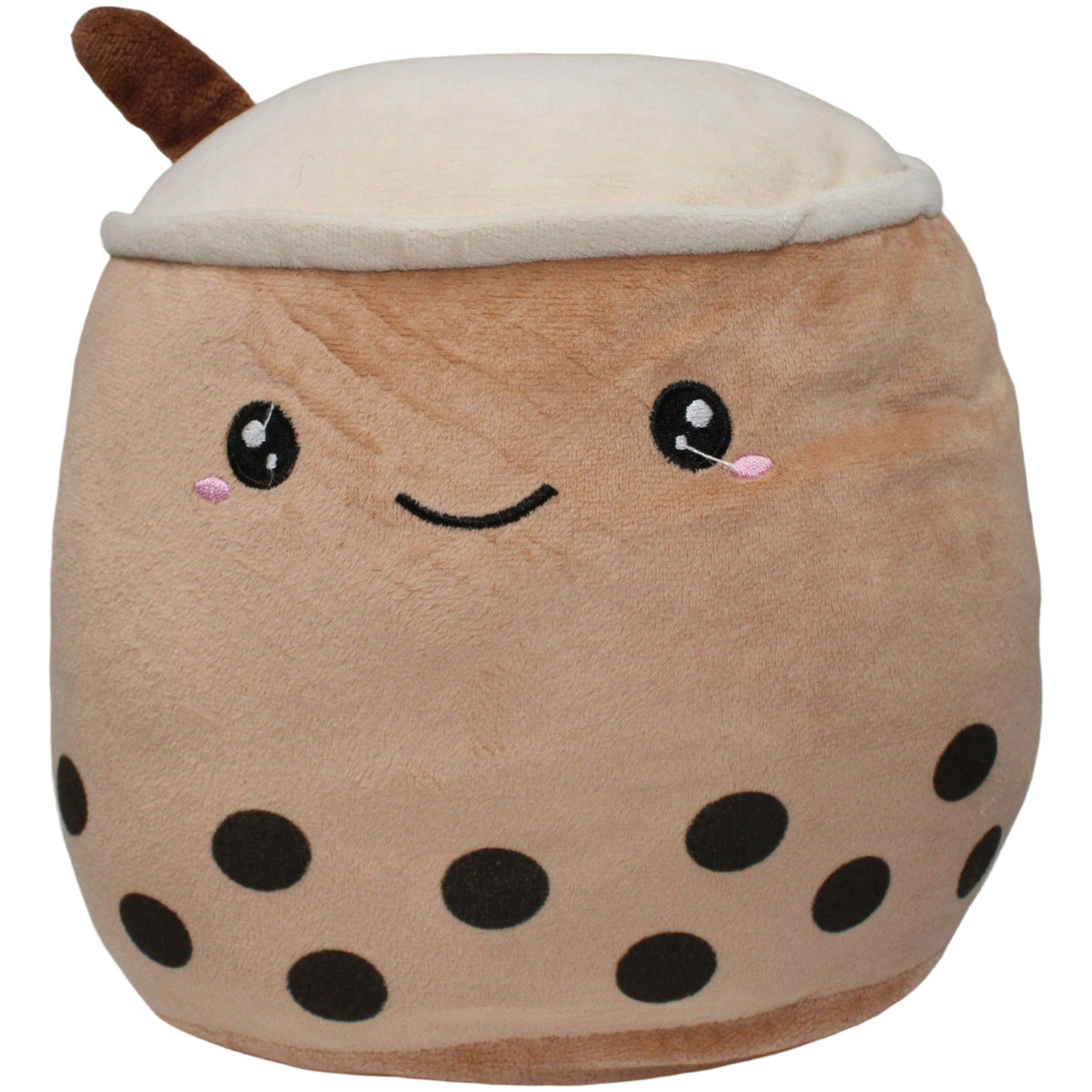 123000020404 TEDI Süßer glücklicher Bubbe Tea, braun Plüschfigur Kumpel Leo 25cm Beige Braun