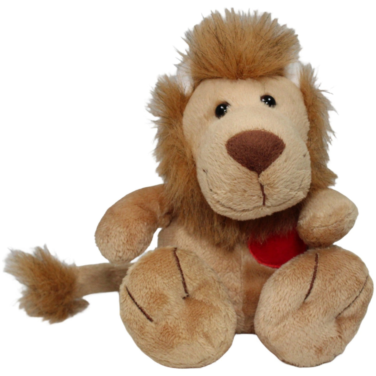 123000020408 Unbekannt Löwe mit Herz Kuscheltier Kumpel Leo 25cm Beige Braun
