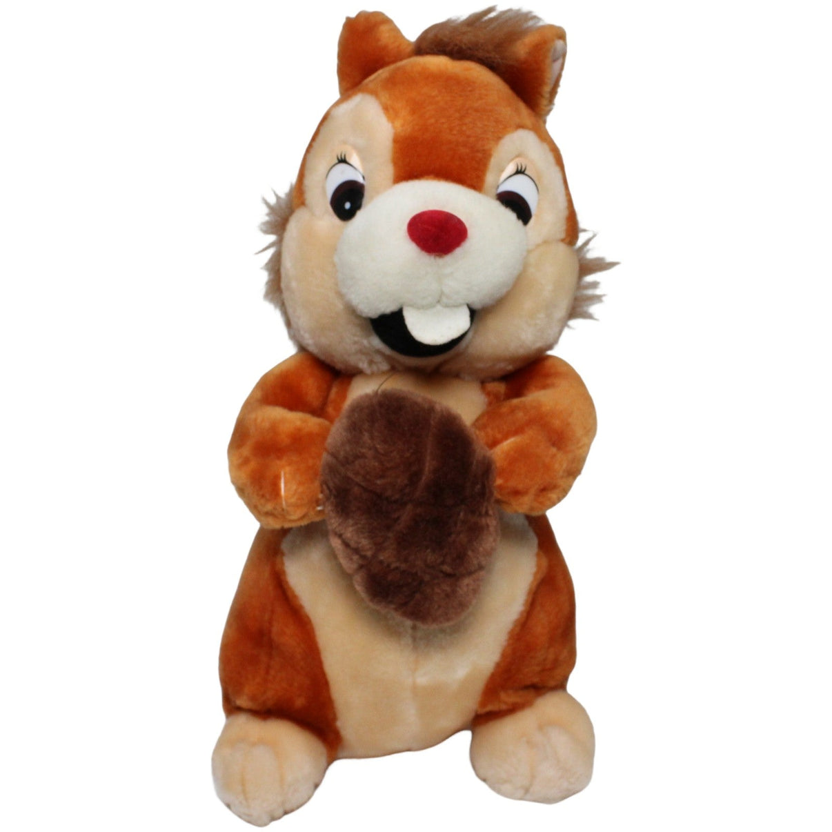 123000020417 Braun Plüschwaren Streifenhörnchen mit Nuss, groß Kuscheltier Kumpel Leo 33cm Beige Braun