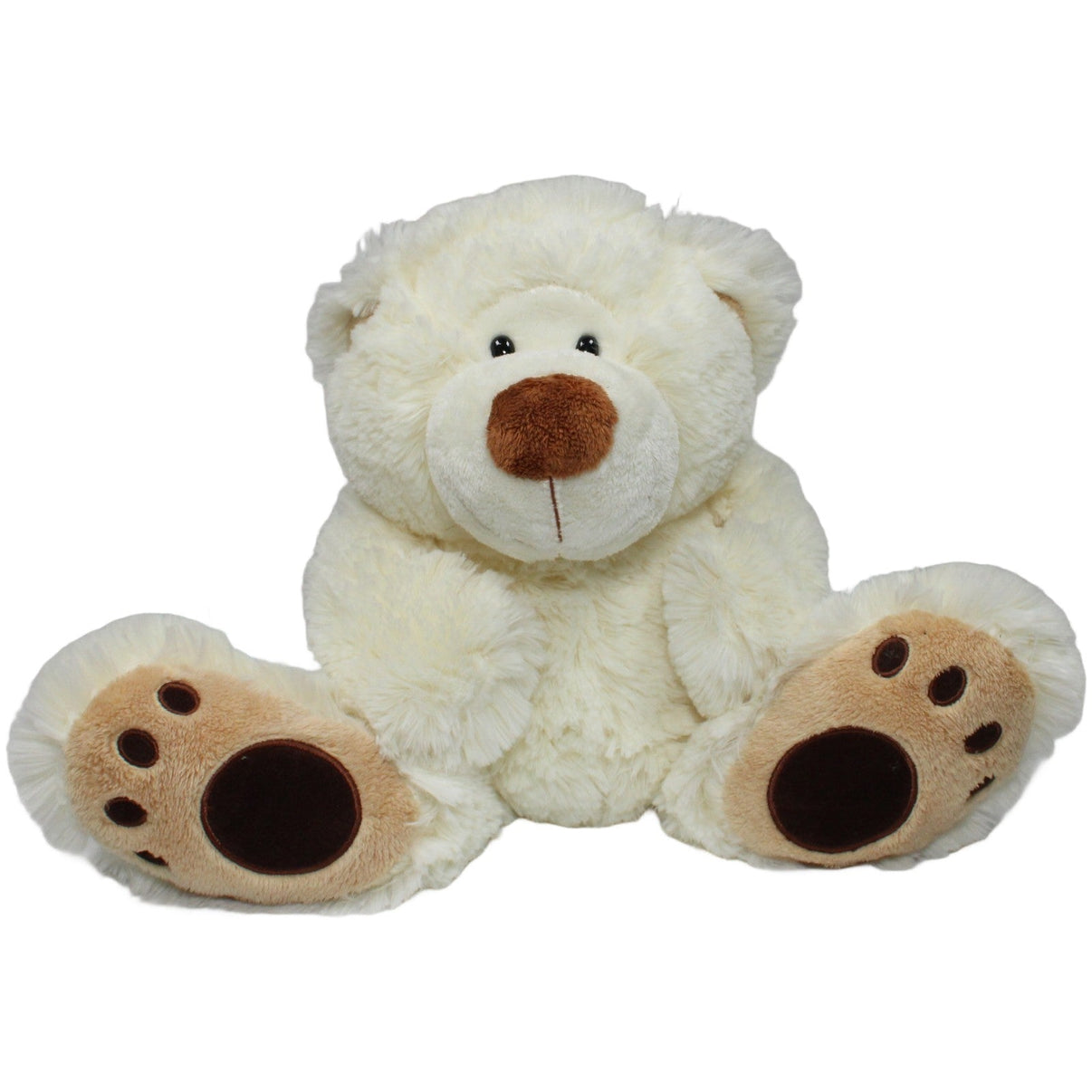 123000020419 Nanu - Nana Weißer Teddybär mit großen Füßen Kuscheltier Kumpel Leo 30cm Braun ebay - 20 - stofftiere