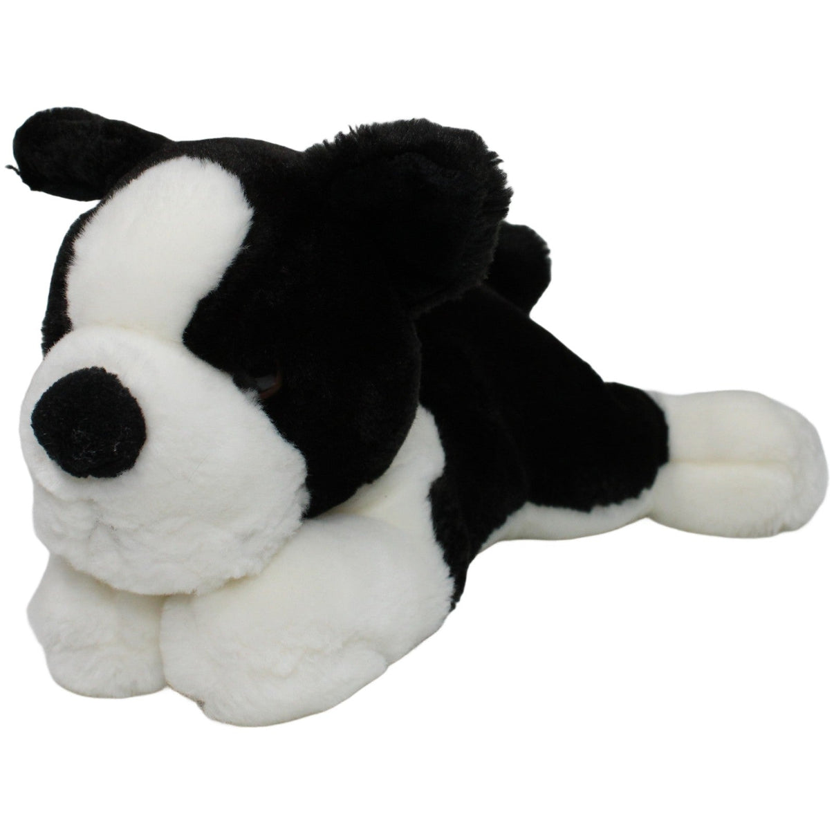 123000020421 Roxi Süßer schwarz - weißer Hund, liegend Kuscheltier Kumpel Leo 28cm ebay - stofftiere Gebraucht