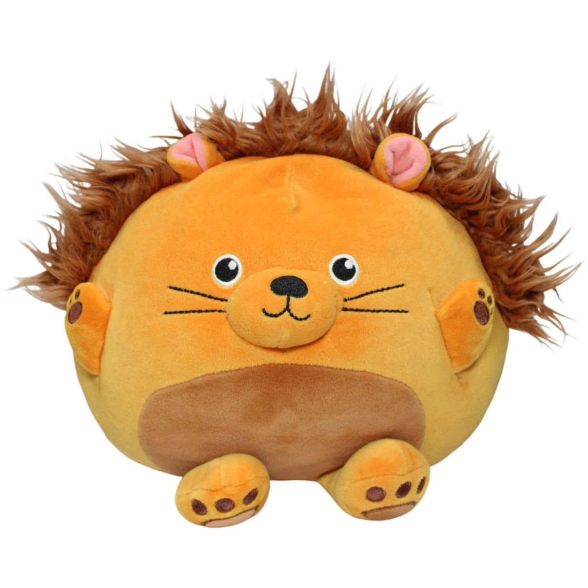 123000020424 HEMA Süßer squishy Löwe mit kurzen Armen Plüschfigur Kumpel Leo 25cm Braun ebay - stofftiere
