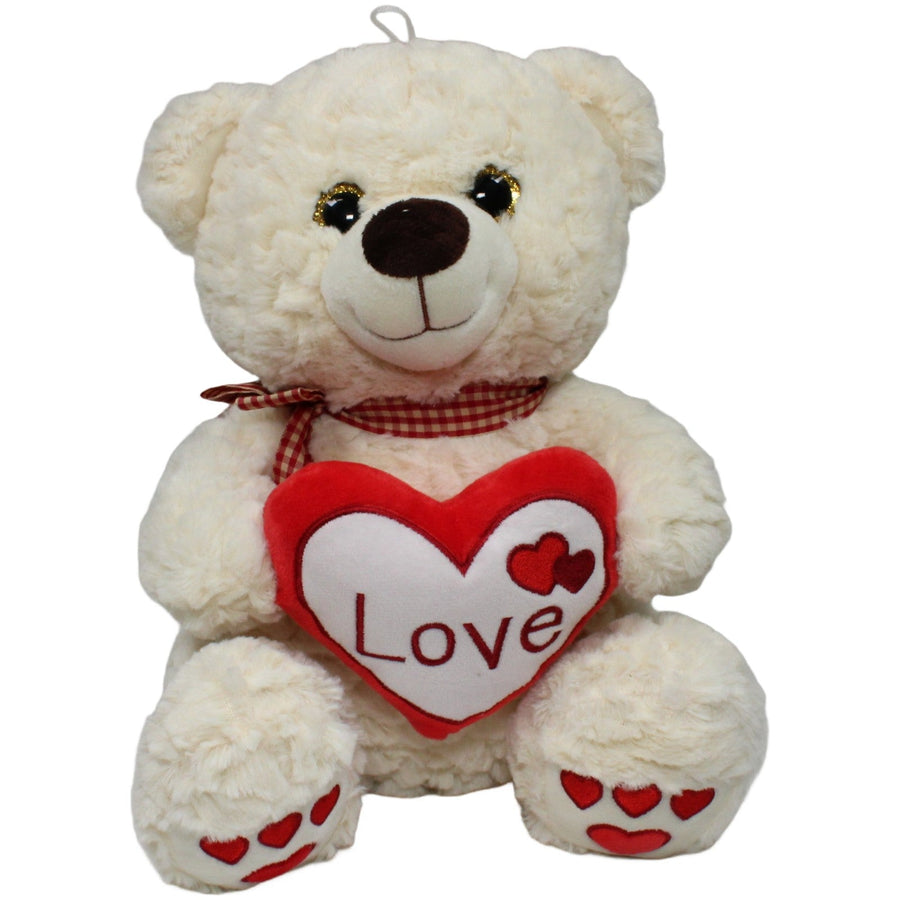 Flos Toys, Eisbär mit Herzpfoten und Herz "Love"