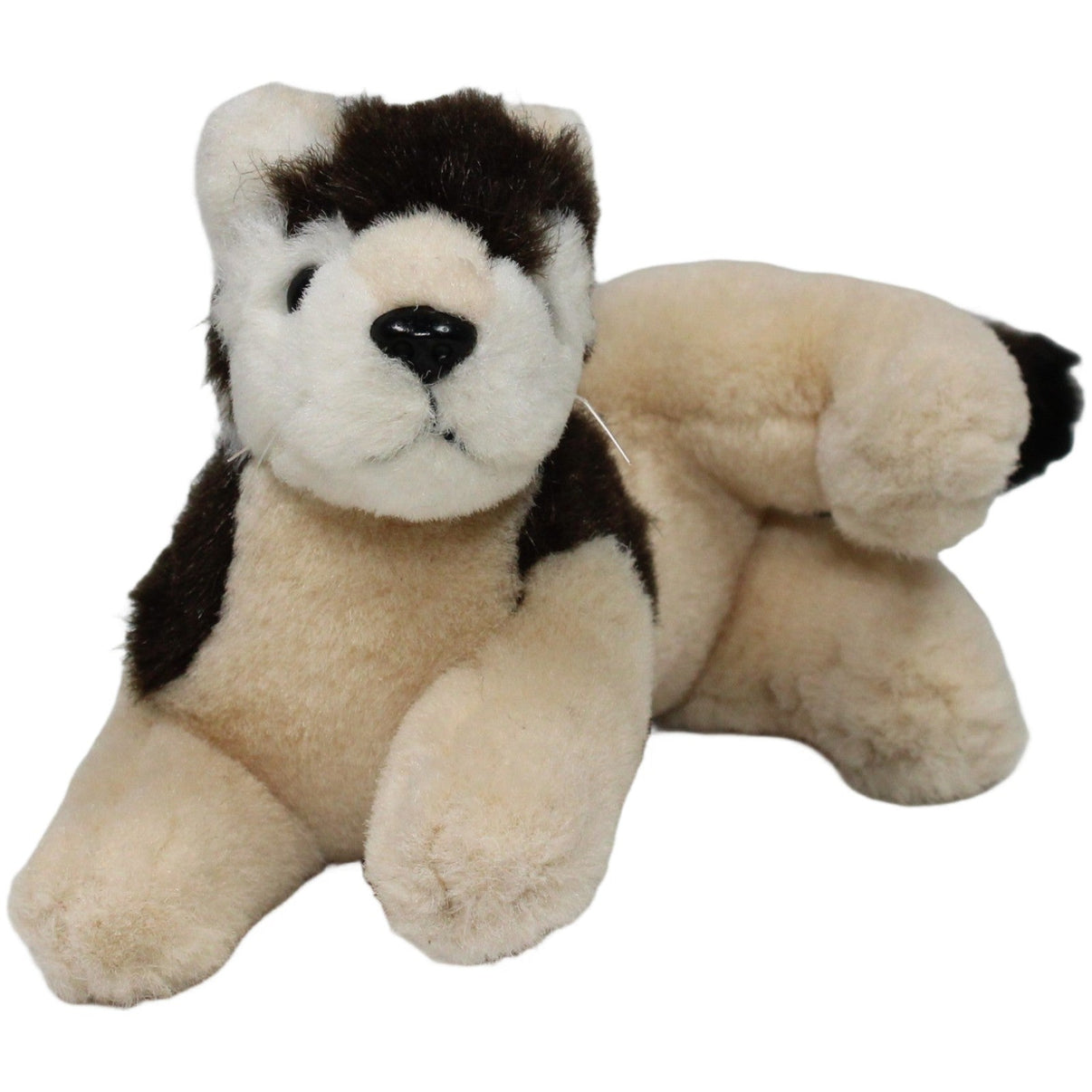 123000020496 Unbekannt Kleiner Hund, liegend Kuscheltier Kumpel Leo 15cm Beige Braun