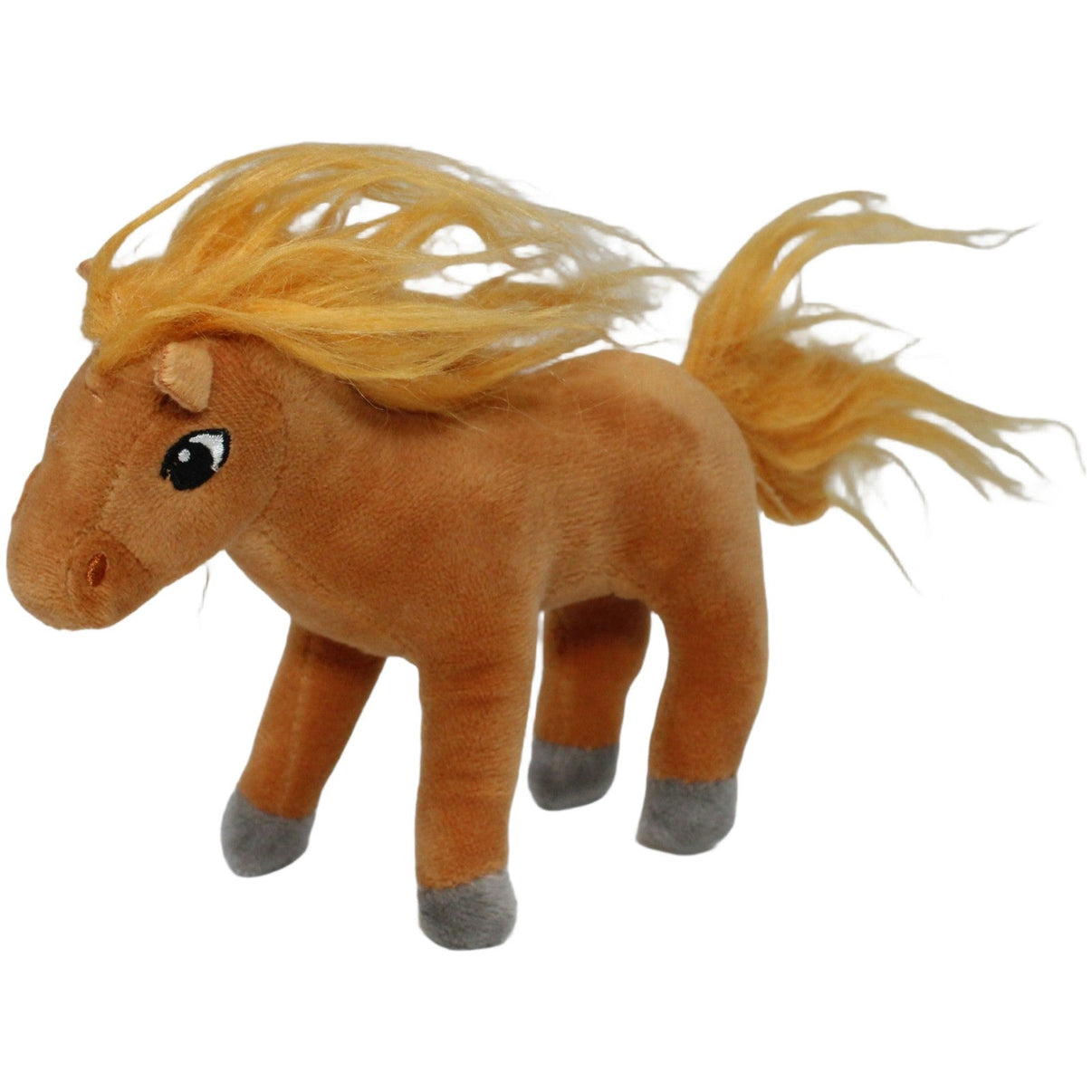 123000020505 Unbekannt Kleines Pferd mit blonder Mähne Kuscheltier Kumpel Leo 15cm Braun ebay - stofftiere
