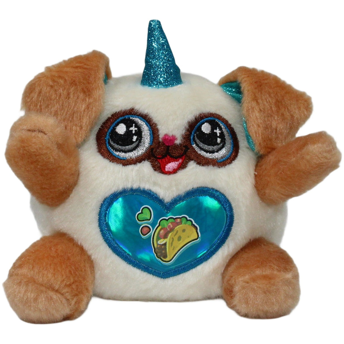123000020549 Zuru Rainbocorns Puppycorn Surprise, Hund beige - braun Kuscheltier Kumpel Leo 11cm Beige Blau