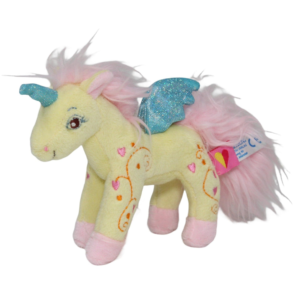 123000020555 Die Spiegelburg Einhorn Vanilla aus Prinzessin Lillifee Schlüsselanhänger Kumpel Leo 15cm Blau Charakter