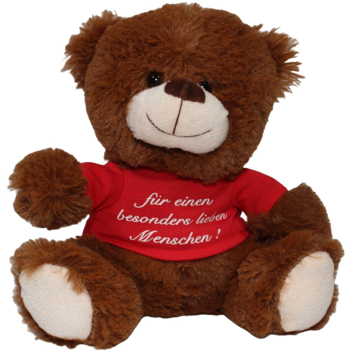 123000020558 Unbekannt Brauner Teddybär mit Shirt "für einen besonders lieben Menschen" Kuscheltier Kumpel Leo 25cm Braun ebay - stofftiere