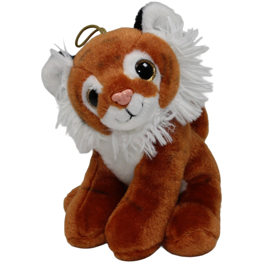 Tigerbaby mit Glitzeraugen, sitzend