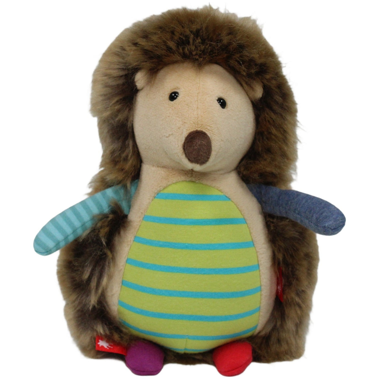 123000020571 Sigikid Patchwork Igel Sweety Kuscheltier Kumpel Leo 20cm Beige Blau