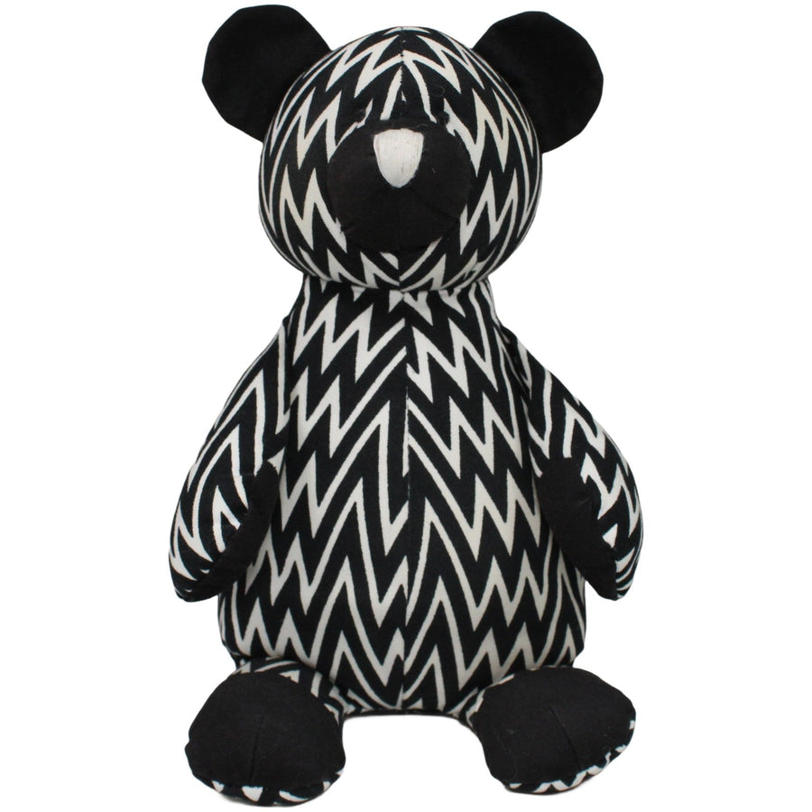 Süßer schwarz-weißer Teddybär