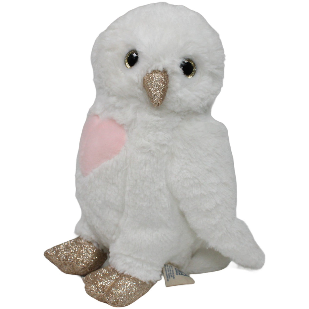 123000020630 Petjes World Weiße Herz - Eule mit Glitzerschnabel & Füßen Kuscheltier Kumpel Leo 25cm ebay - stofftiere Gebraucht