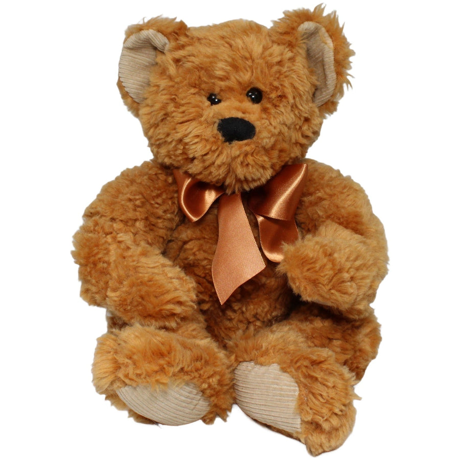 Teddybär mit Cordstoff & Schleife, groß