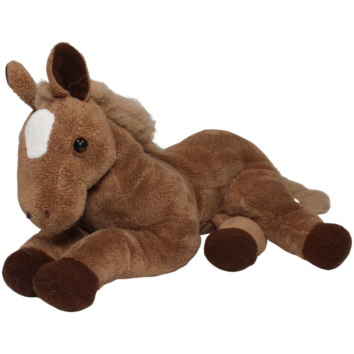 123000020650 Bob der Bär Braunes Pferd mit buschiger Mähne, liegned Kuscheltier Kumpel Leo 30cm Braun ebay - 20 - stofftiere
