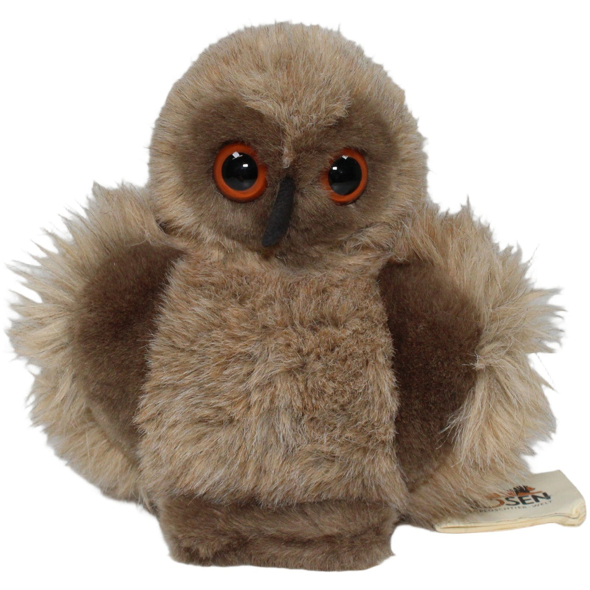 123000020695 Kösener Spielzeug KÖSEN, hübsche Eule Kuscheltier Kumpel Leo 17cm Beige Braun
