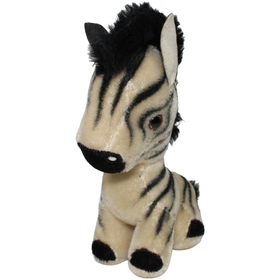 Zebra mit drehbarem Kopf, sitzend