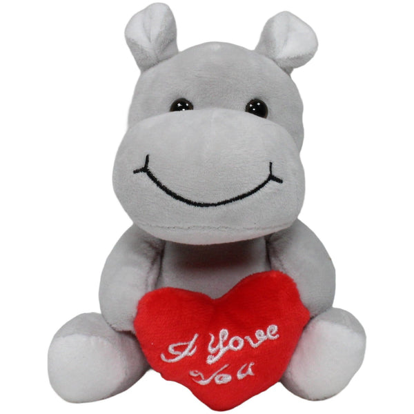 IDEENWELT, kleines Nilpferd mit Herz "I love you"