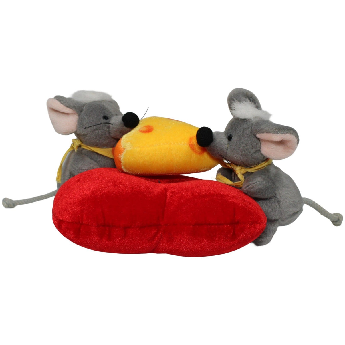 123000020736 Uni - Toys Mäuse - Paar mit Käsestück auf Herz Kuscheltier Kumpel Leo 15cm 20cm ebay - stofftiere