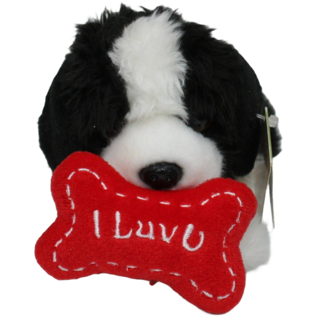 123000020765 Aurora Nature Babies, süßer Border Collie mit Kissen "I Luv U" Kuscheltier Kumpel Leo 25cm ebay - neu - stofftiere Hund