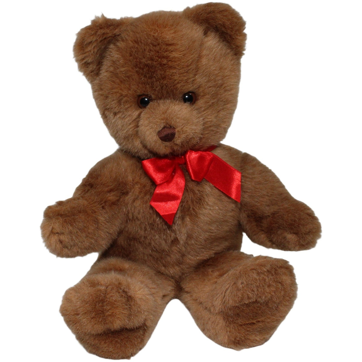 123000020788 Bauer XL Teddybär mit roter Schleife, dunkelbraun Kuscheltier Kumpel Leo 42cm Braun ebay - stofftiere