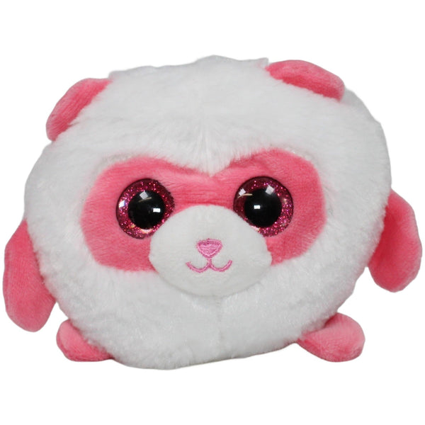 Kuschel Woolis, runder Panda mit Glitzer-Augen