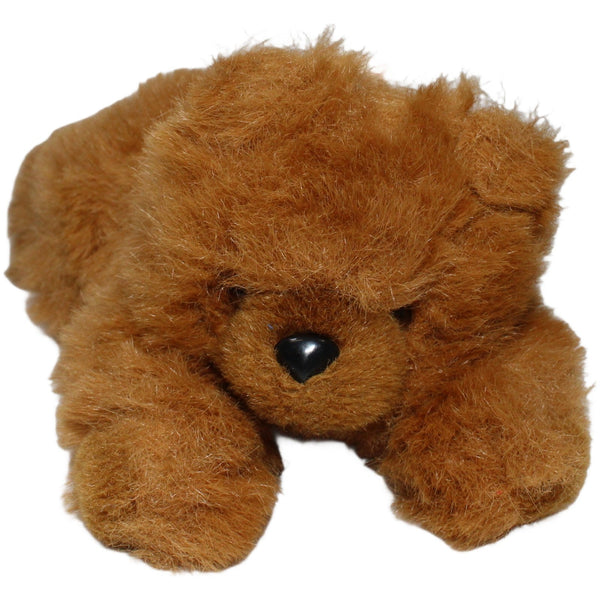 Liegender zotteliger Teddybär, braun