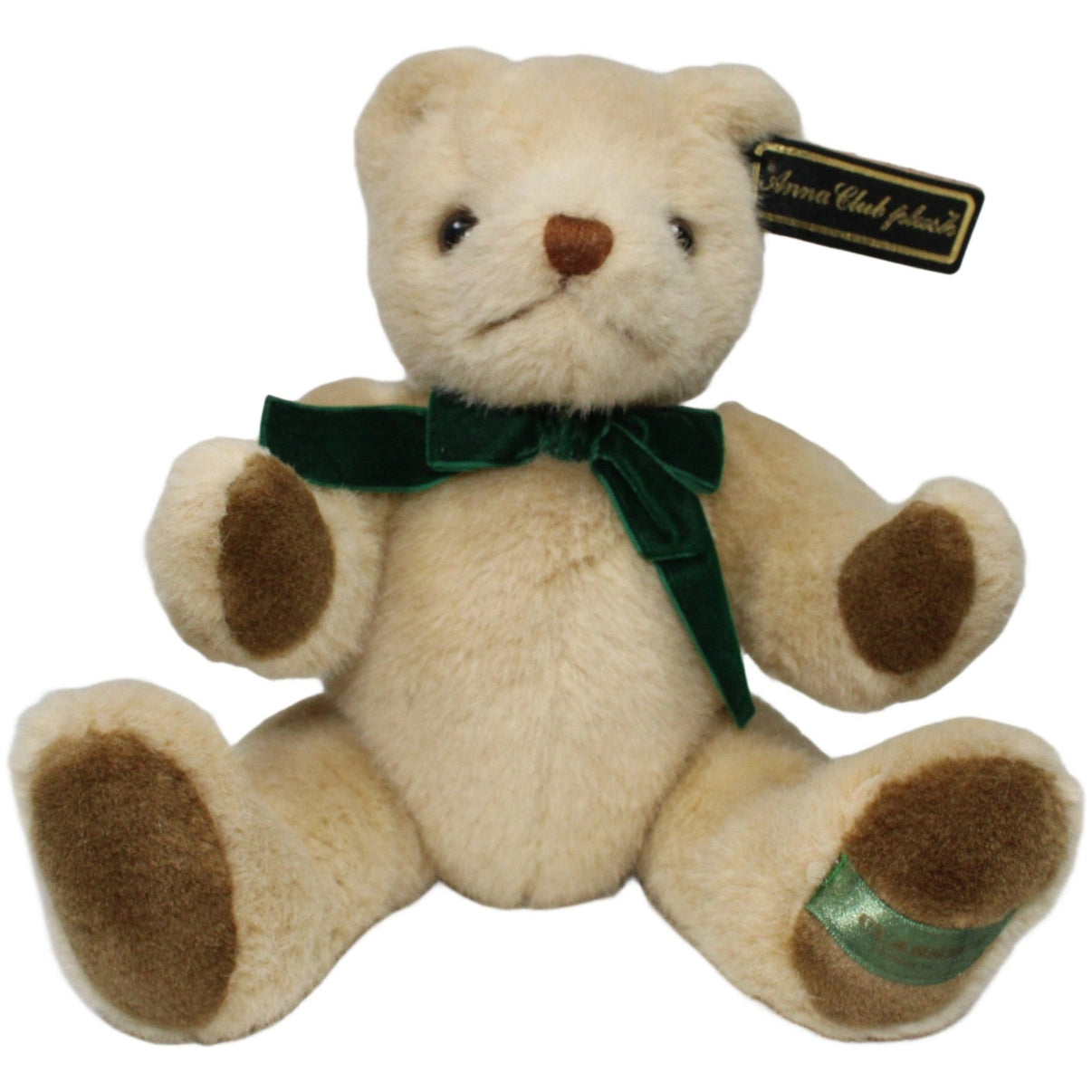 123000020834 Anna Club Plush Schöner Teddybär mit grüner Schleife und beweglichen Gliedern Kuscheltier Kumpel Leo 33cm Beige ebay - 20 - stofftiere