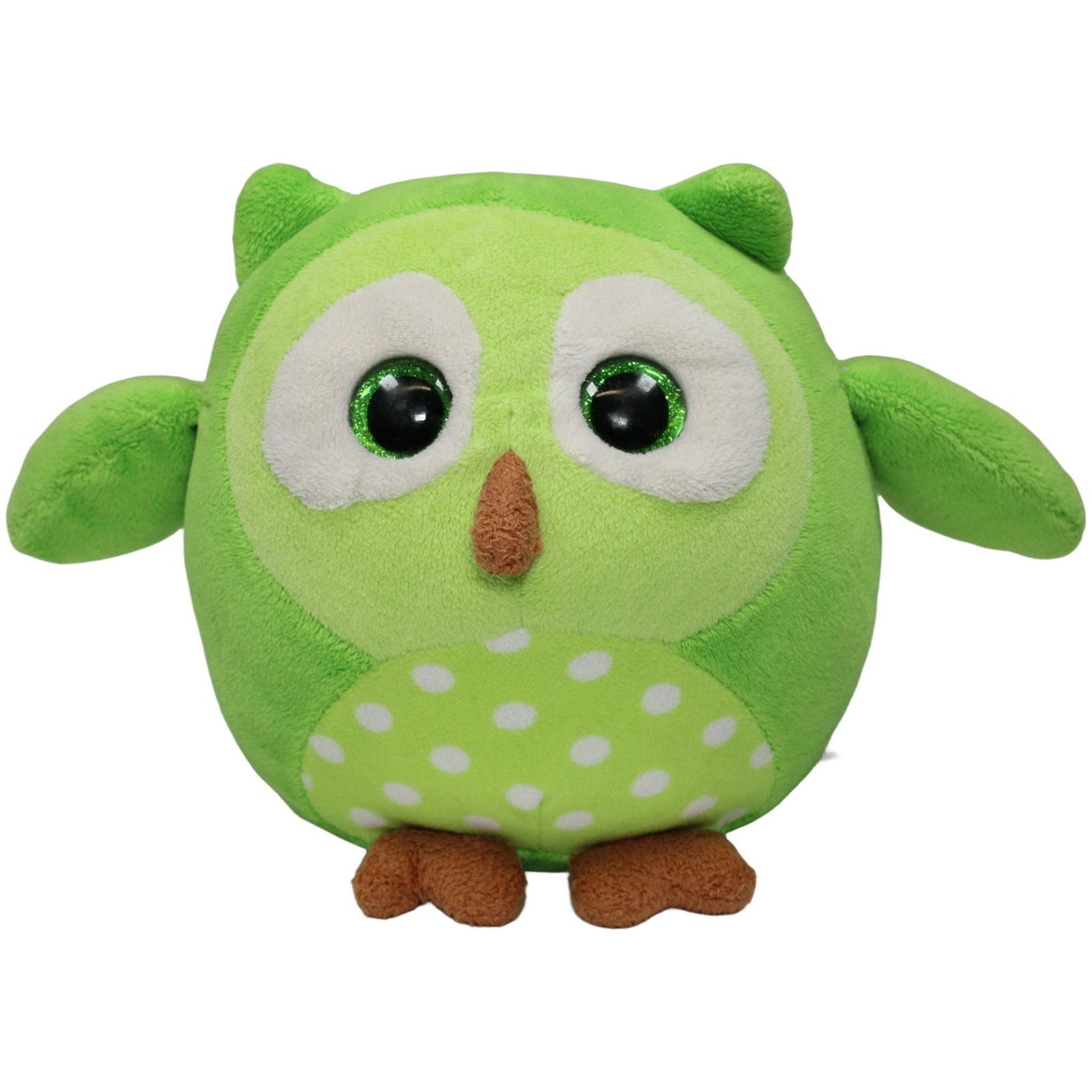 123000020840 Tesco Stores Cuddle Me Friends, grüne runde Eule Kuscheltier Kumpel Leo 20cm 25cm ebay - stofftiere