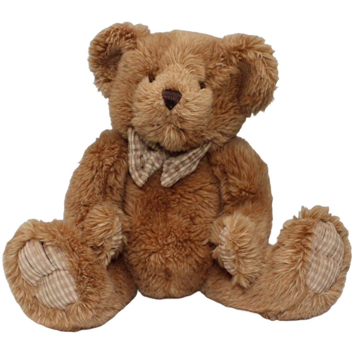 123000020845 Unbekannt Schöner brauner Teddybär mit Schleife Kuscheltier Kumpel Leo 30cm Beige Braun